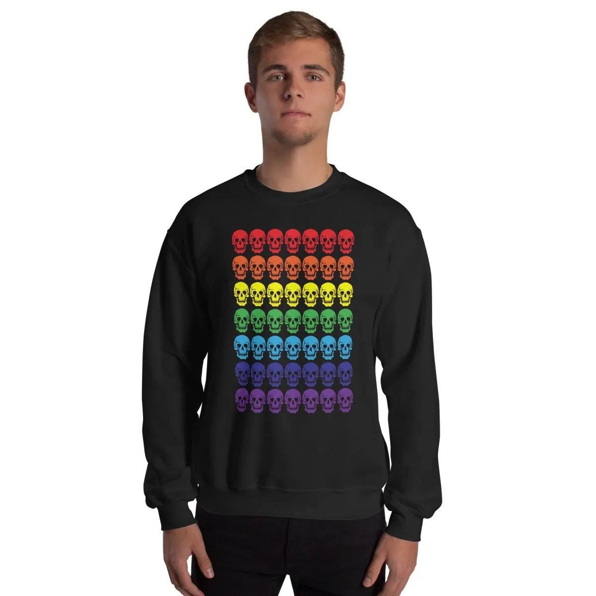 Rainbow Skulls Sweatshirt
