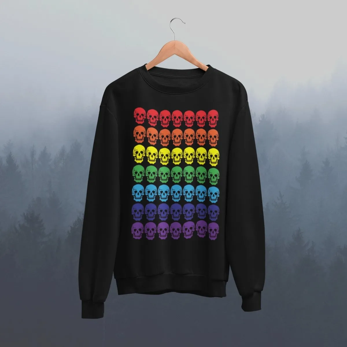 Rainbow Skulls Sweatshirt