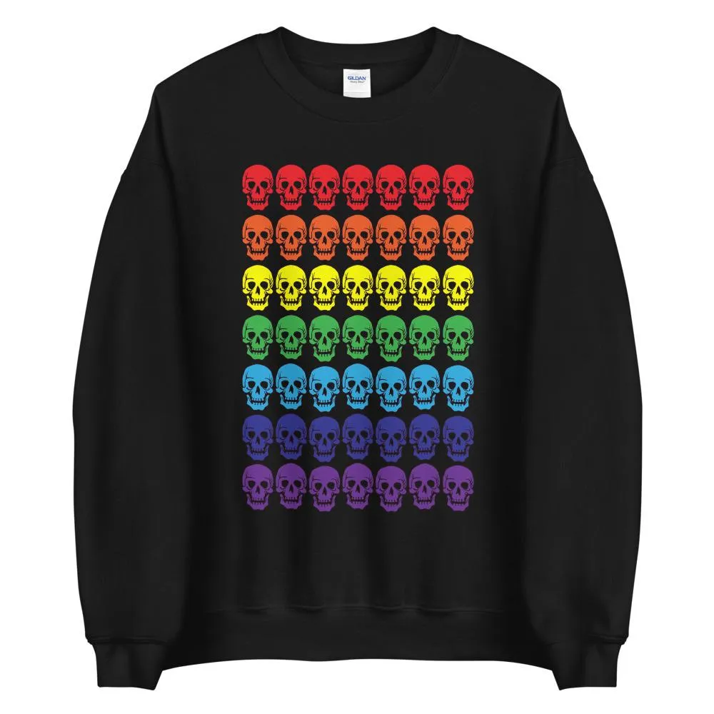 Rainbow Skulls Sweatshirt
