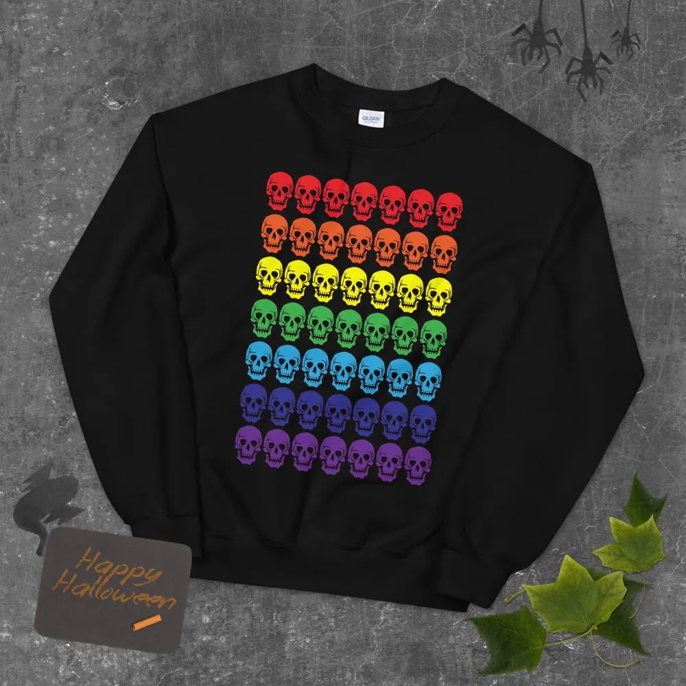 Rainbow Skulls Sweatshirt