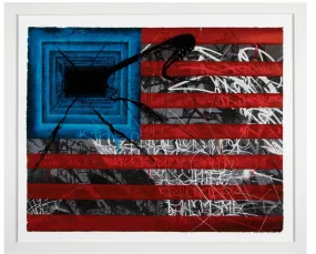 Rebels Flag Serigraph Print by Saber