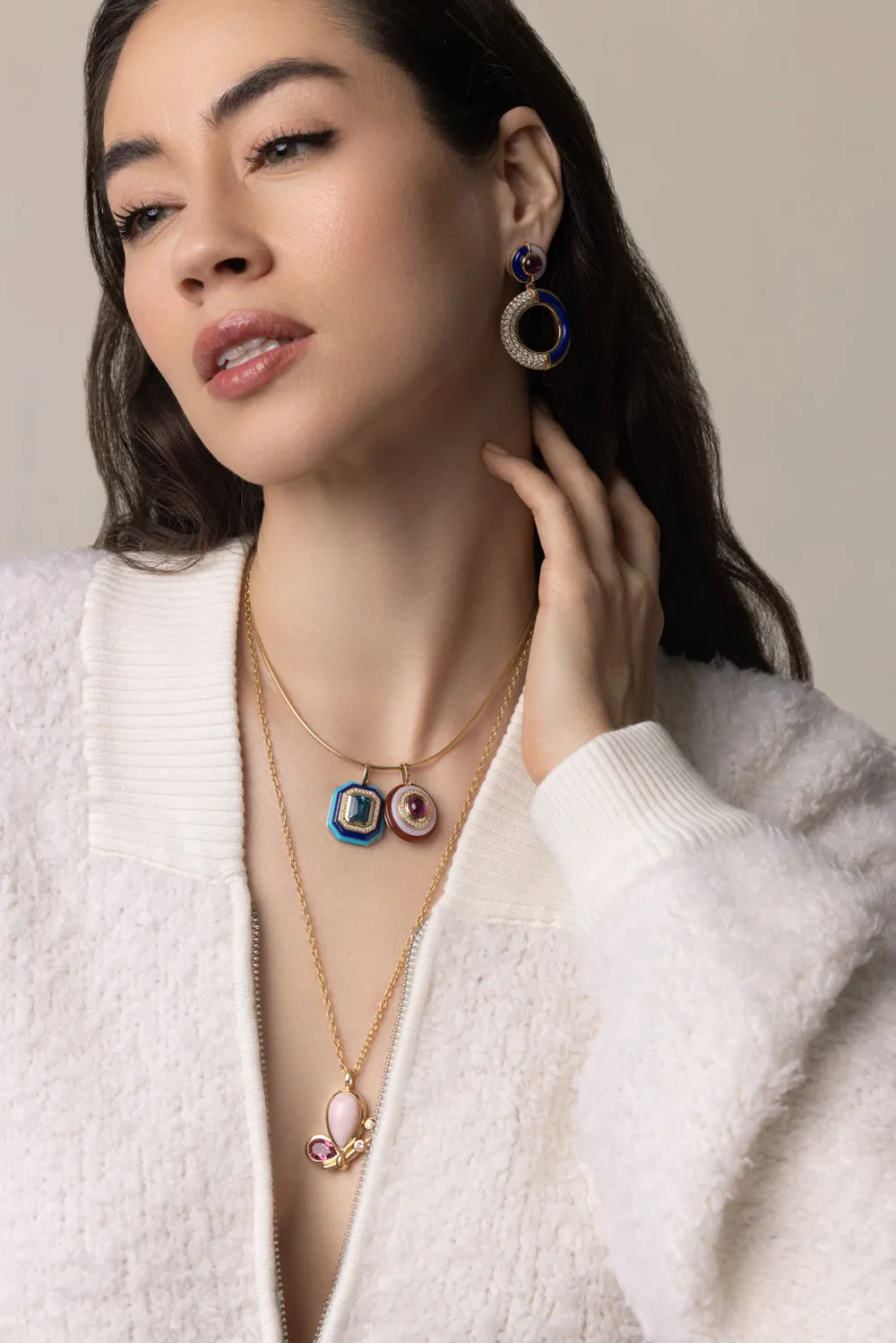 Rubellite Layer Cake Pendant