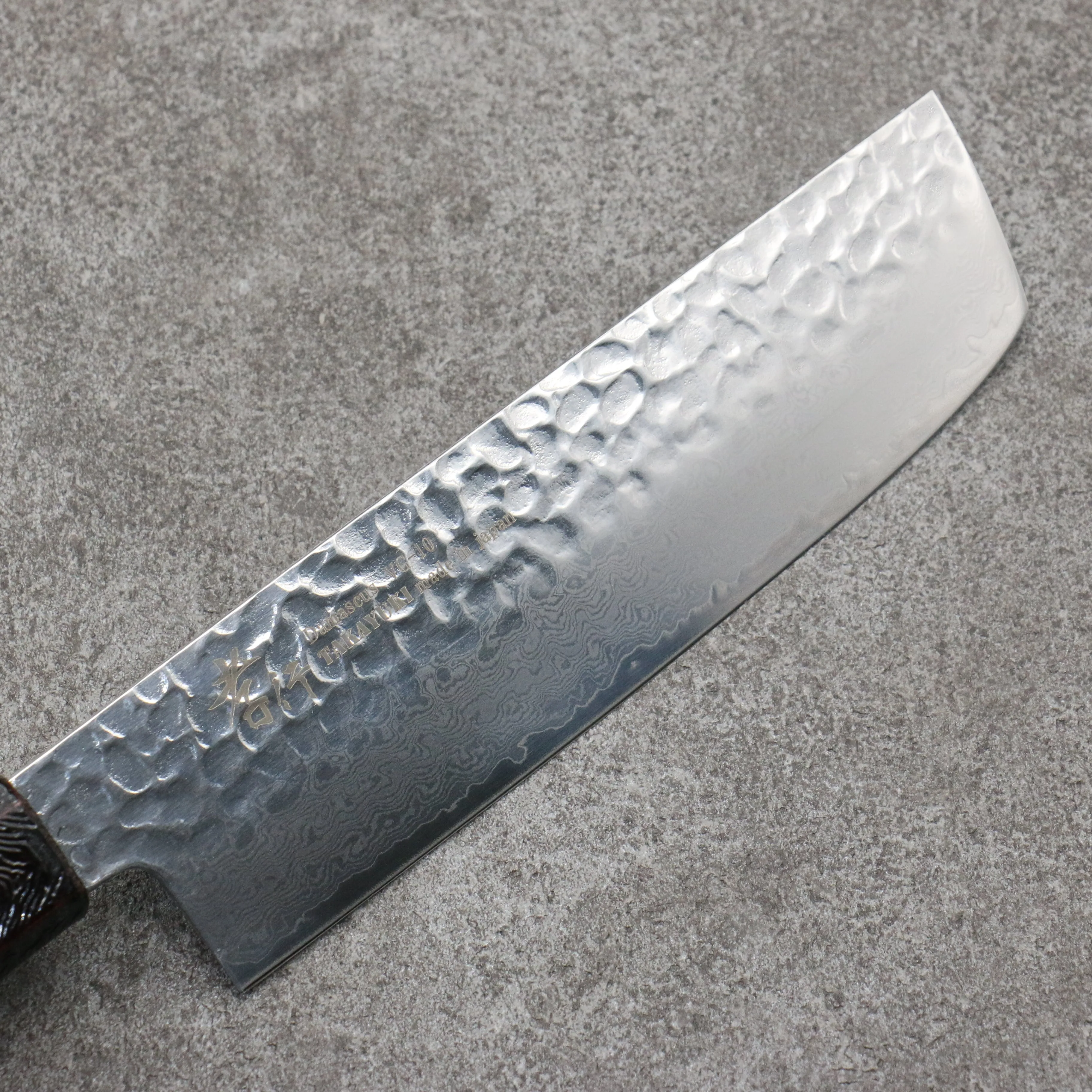Sakai Takayuki Rinnou VG10 33 Layer Damascus Nakiri160mm Red Lacquered Handle