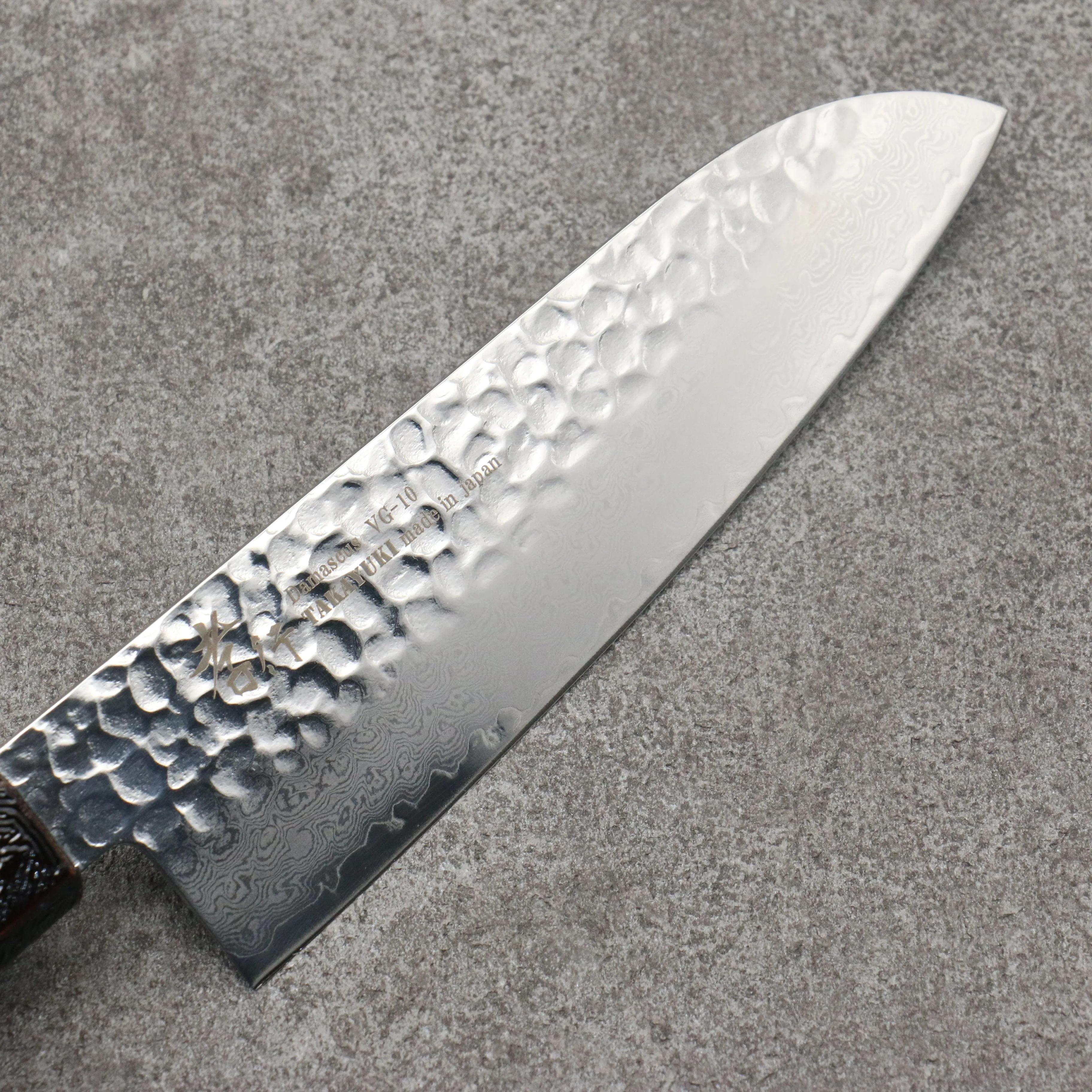 Sakai Takayuki Rinnou VG10 33 Layer Damascus Santoku170mm Blue Lacquered Handle