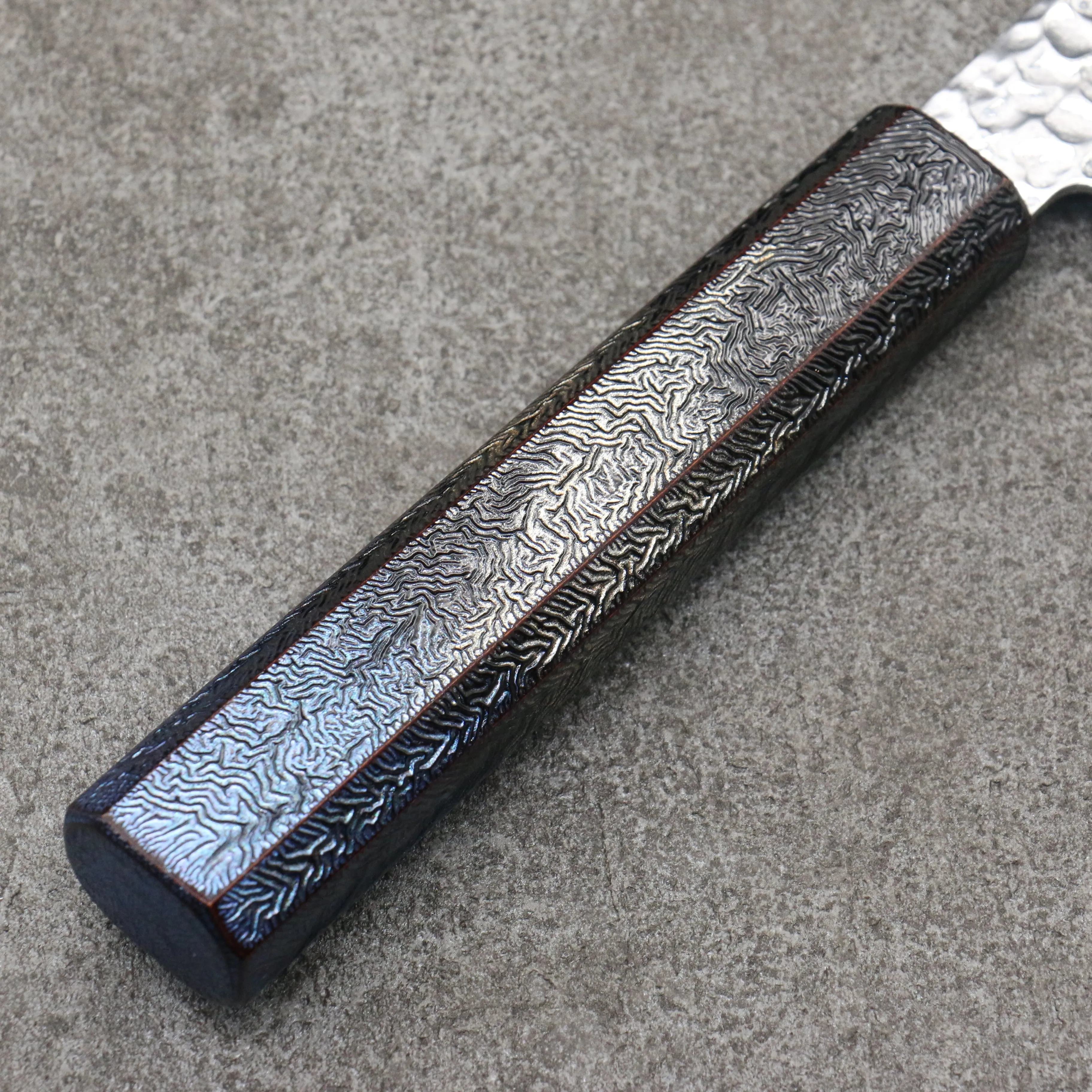 Sakai Takayuki Rinnou VG10 33 Layer Damascus Santoku170mm Blue Lacquered Handle