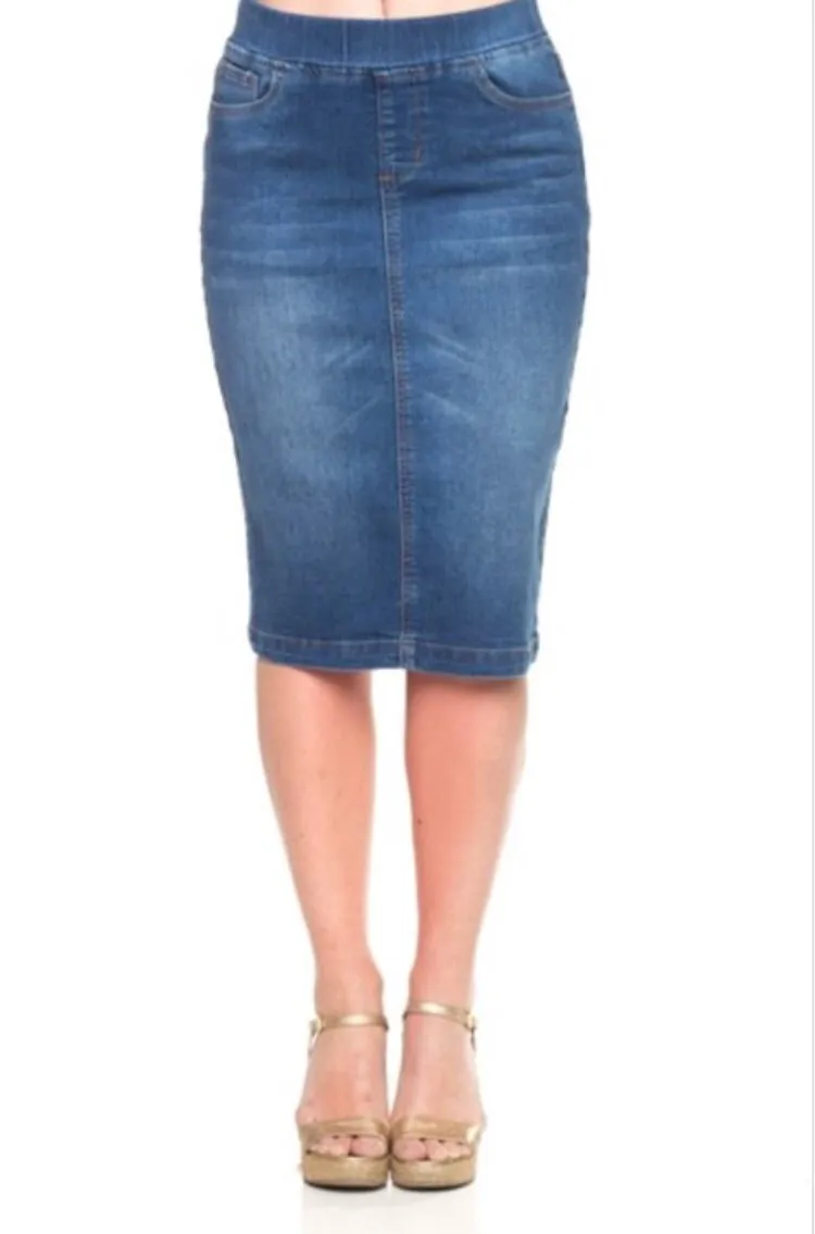 Tabitha Denim Skirt- Vintage Wash