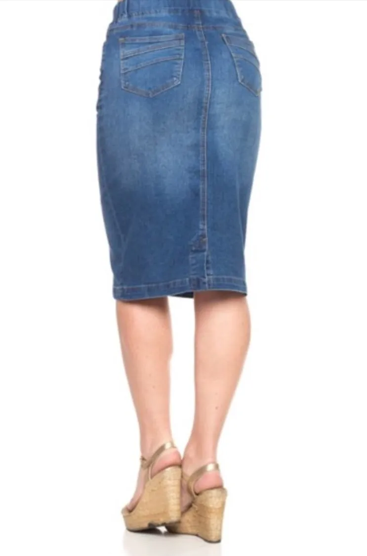 Tabitha Denim Skirt- Vintage Wash
