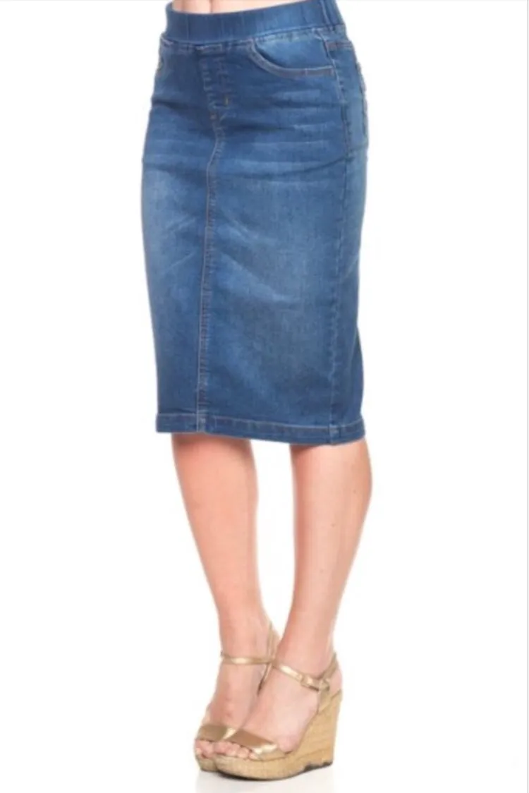 Tabitha Denim Skirt- Vintage Wash