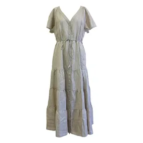 Tommy Bahama Women's Coastalina Tiered Linen Shirt Dress - Natural Linen
