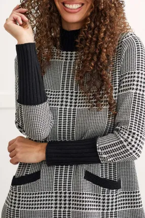 Tribal  Fall/Winter 2023-7533O/4654-Sweater Dress- Black Multi