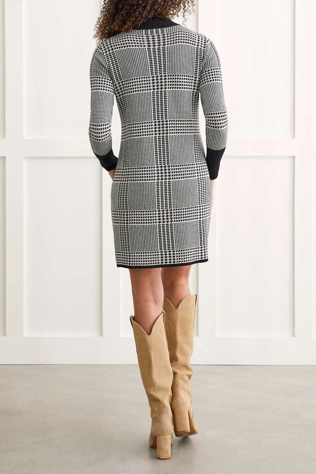Tribal  Fall/Winter 2023-7533O/4654-Sweater Dress- Black Multi