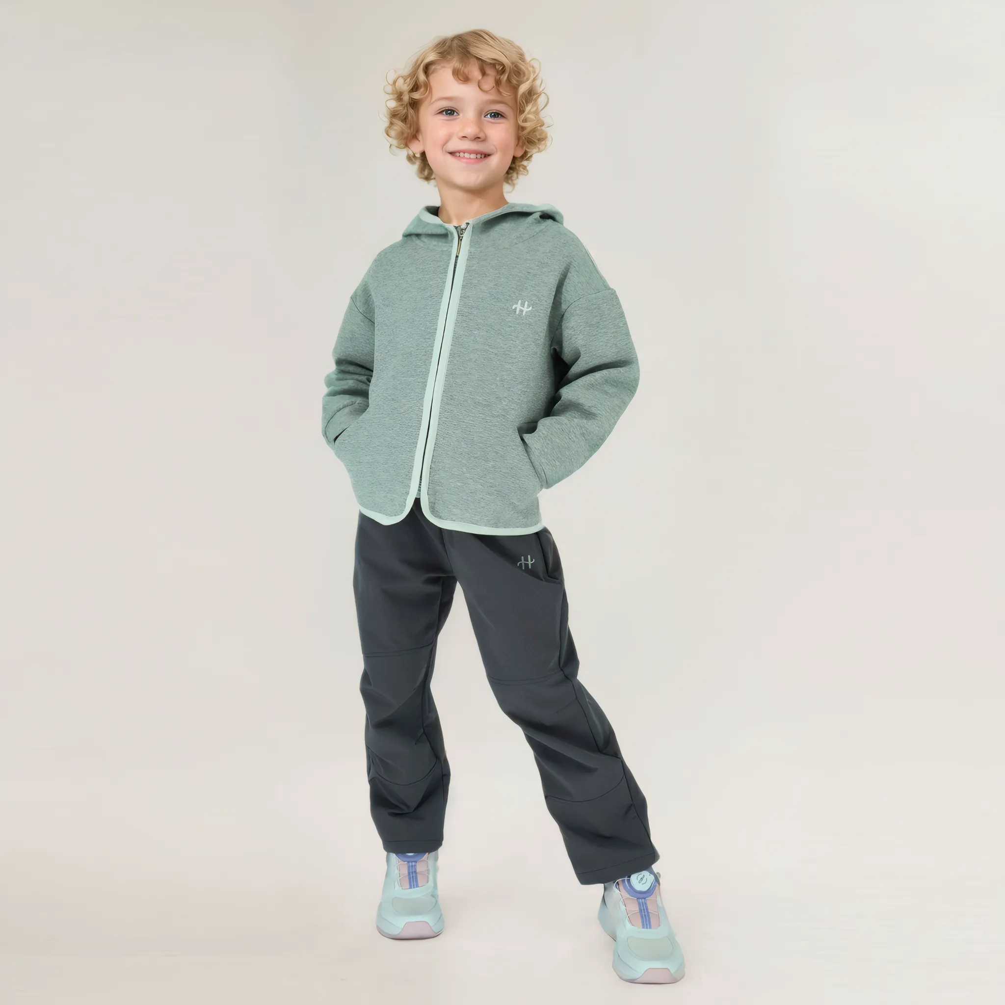 Vale Air Layer Zip Hooded Jacket - Light Gray