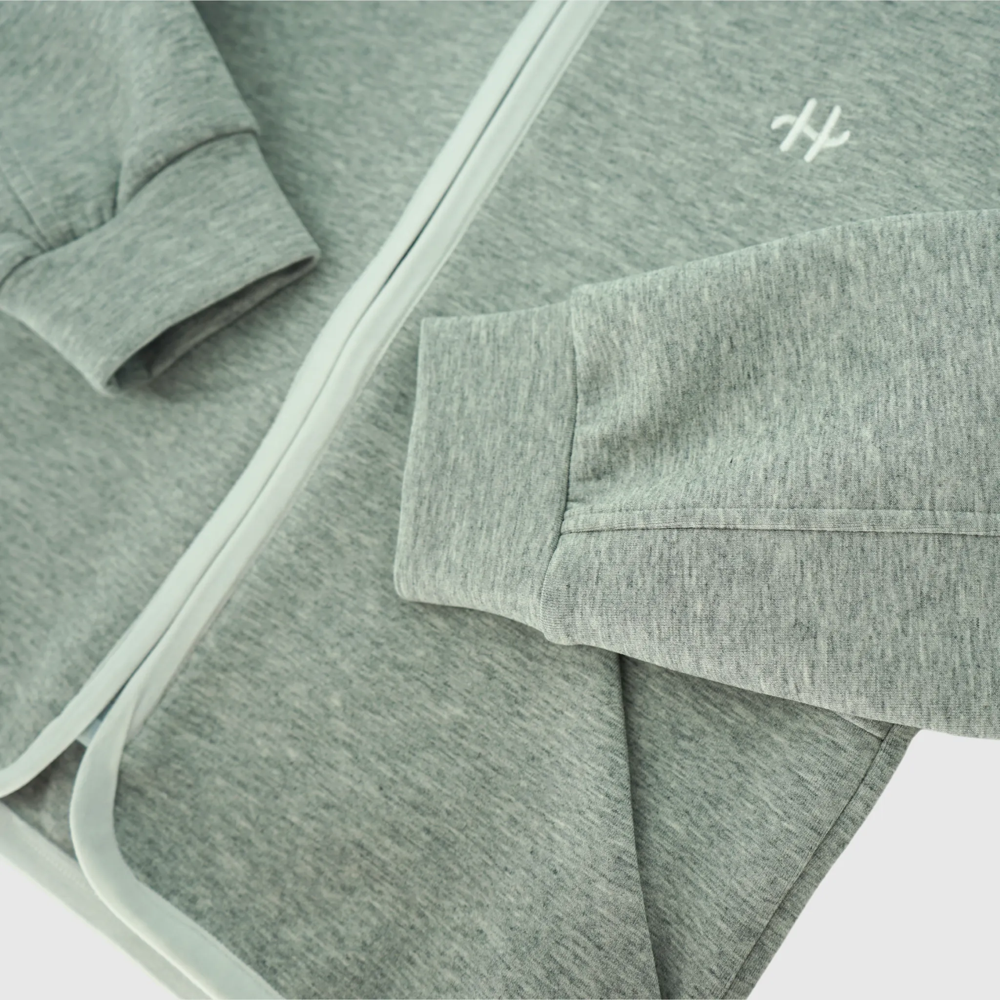 Vale Air Layer Zip Hooded Jacket - Light Gray