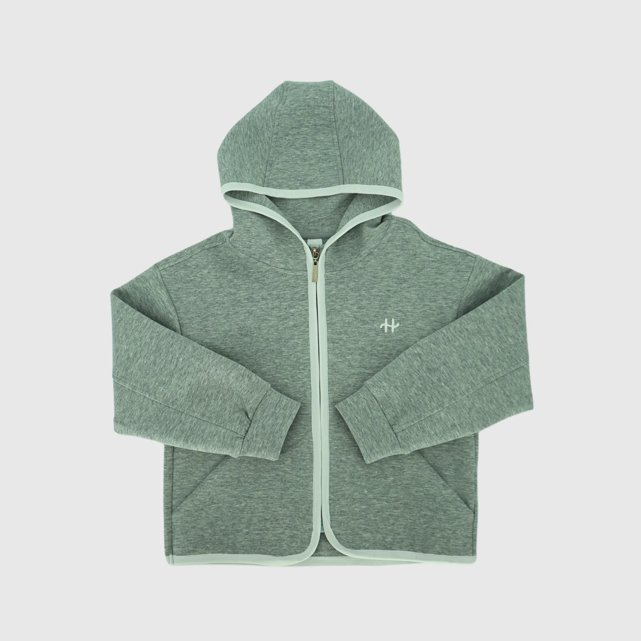 Vale Air Layer Zip Hooded Jacket - Light Gray