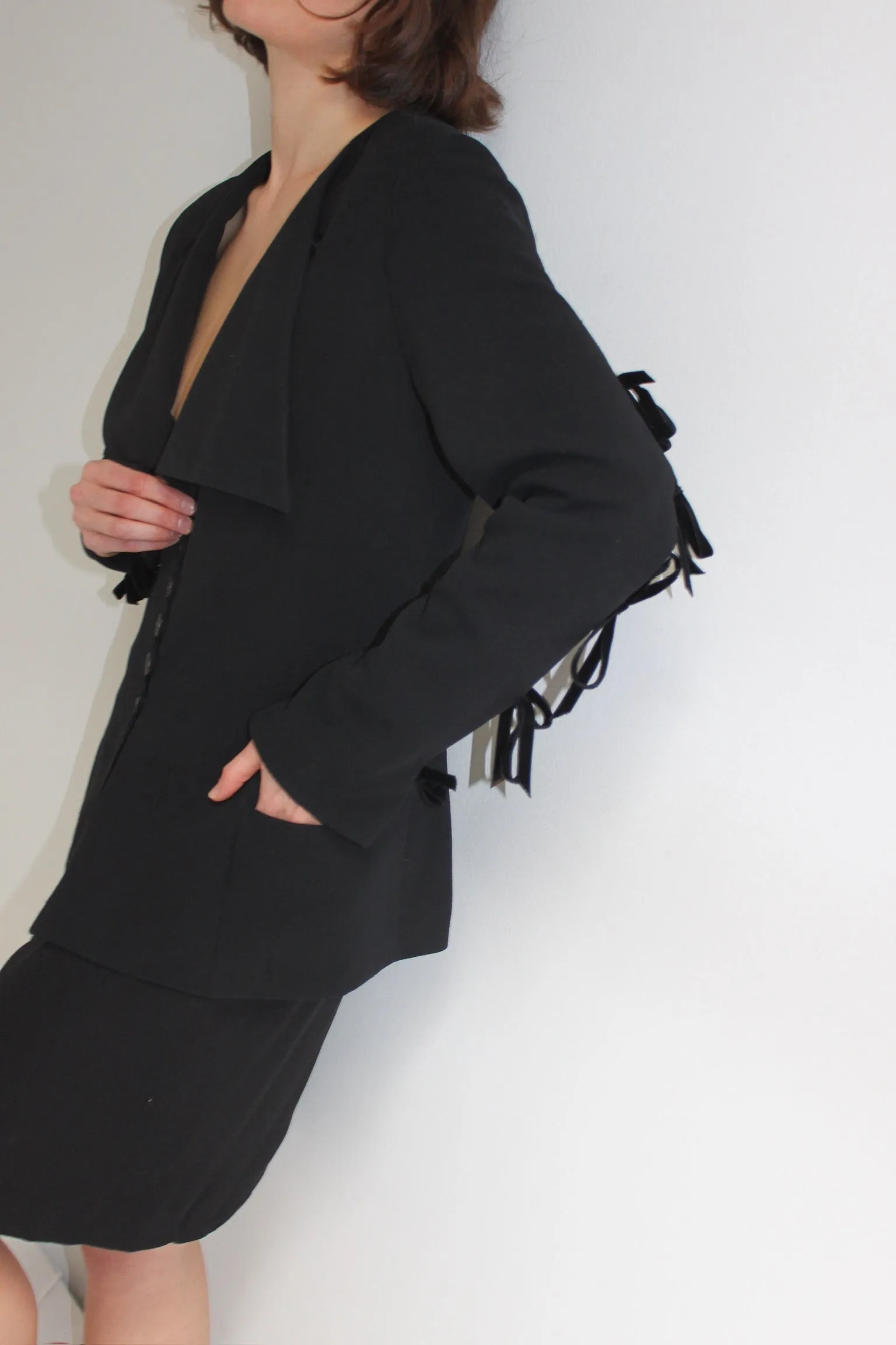 Vintage Chloé Bow Accented Skirt Suit