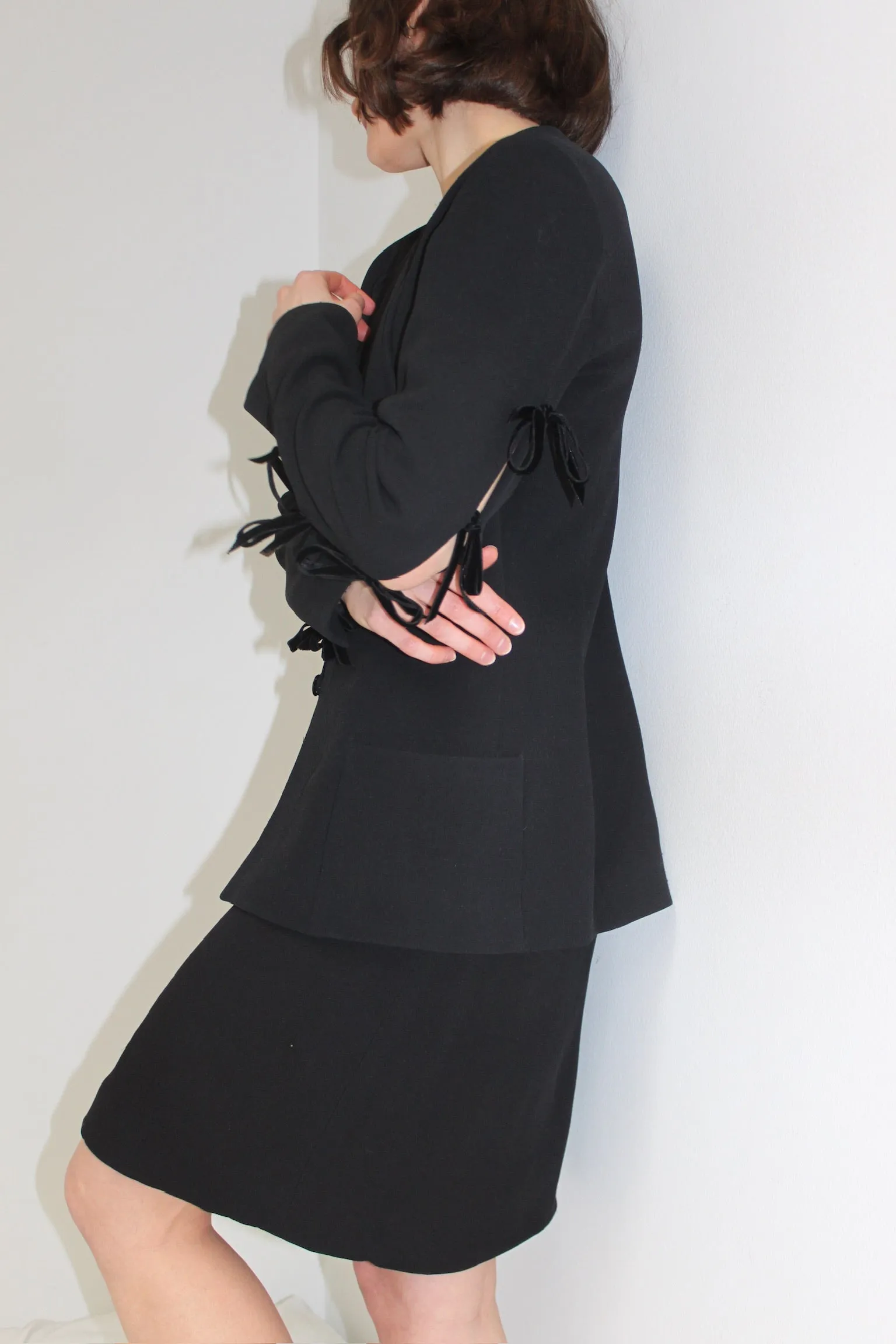 Vintage Chloé Bow Accented Skirt Suit