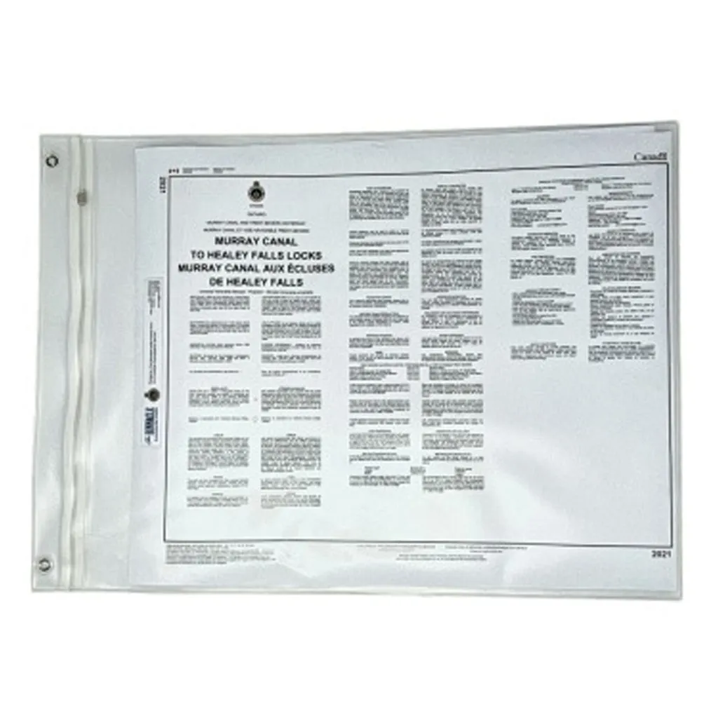 Vinyl Chart Case - Transparent. 18" x 24"