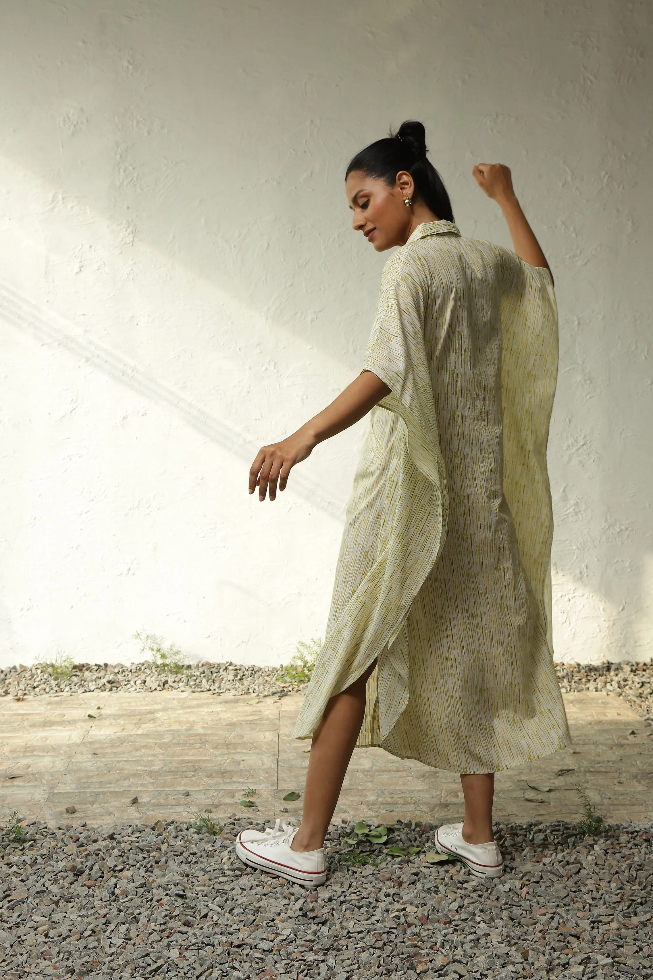 Wanderlust Printed Buttoned Dress