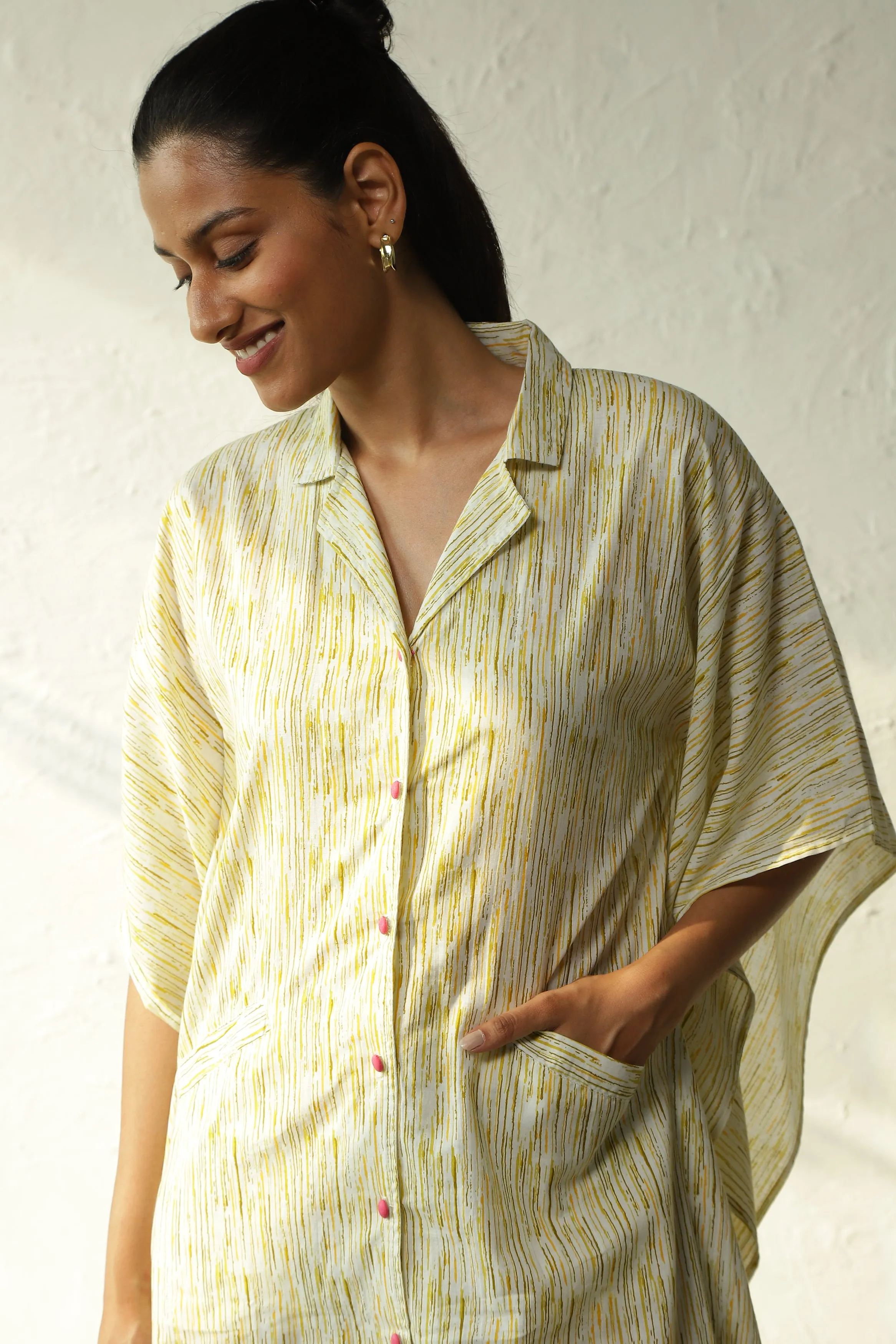 Wanderlust Printed Buttoned Dress